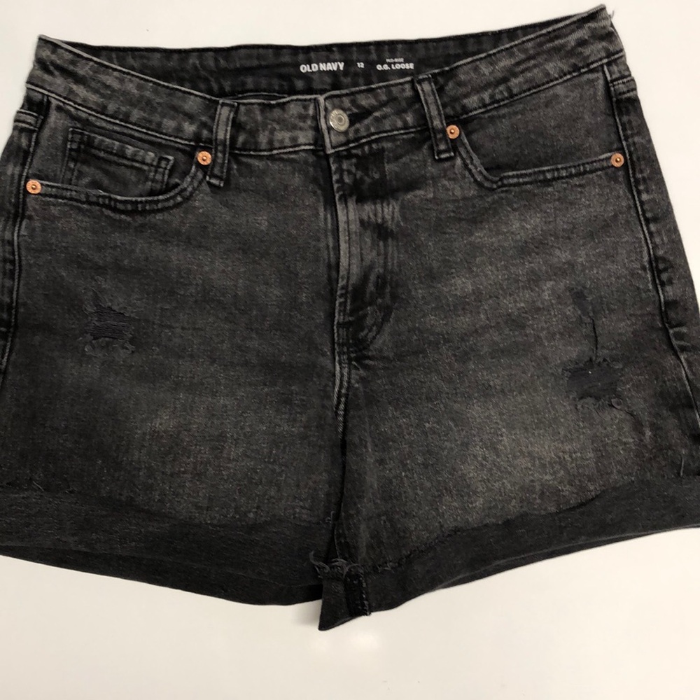 Old navy O.G. loose mid rise jean shorts size 12
